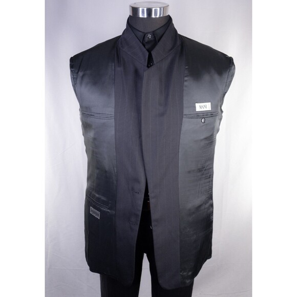 Mani Men's Striped 2 Button Sport Coat Jacket Blazer Wool Size 41R Casual Suits - Picture 11 of 16